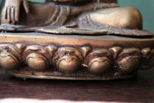 Load image into Gallery viewer, Antique Early 20th Century Thai Bronze Buddha Statue - Bhumisparsha Mudra - Seated Figure - 25cm Tall