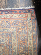 Load image into Gallery viewer, 6'3" x 4'9" - Vintage Hand-Knotted Wool Rug - Distressed Floral Medallion Design - 190 x 144 cm