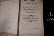 Load image into Gallery viewer, Hugh Blair's Sermons - Three Volume Antique Leather Bound Set - 1809 Edition - Georgian Theology Books