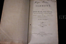 Load image into Gallery viewer, Hugh Blair's Sermons - Three Volume Antique Leather Bound Set - 1809 Edition - Georgian Theology Books