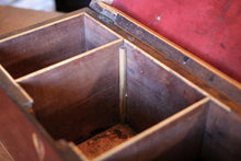 Load image into Gallery viewer, Antique Regency Rosewood Tea Caddy - Boxwood Stringing - 3 Section Tea Box - c.1820