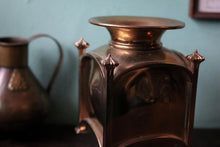 Load image into Gallery viewer, Antique Arts & Crafts Brass Jardiniere – Jugendstil Planter – Decorative Metal Vase – 20cm
