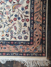 Load image into Gallery viewer, 4'1" x 6'4" - Vintage Hand-Knotted Tree Of Life Wool Rug - Bird & Floral Garden Design - 124 x 194 cm