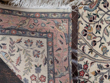 Load image into Gallery viewer, 4'1" x 6'4" - Vintage Hand-Knotted Tree Of Life Wool Rug - Bird & Floral Garden Design - 124 x 194 cm