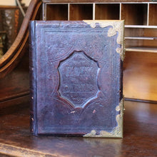 Load image into Gallery viewer, Antique Brown's Self-Interpreting Family Bible - Brass Mounted Leather Binding - Glasgow Publication - 34cm