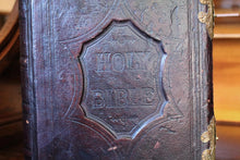 Load image into Gallery viewer, Antique Brown's Self-Interpreting Family Bible - Brass Mounted Leather Binding - Glasgow Publication - 34cm