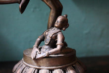 Load image into Gallery viewer, Antique Yab-Yum Shiva And Parvati Bronze Figure - Tantric Hindu Sculpture - Early 20th Century - 33cm