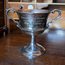 Load image into Gallery viewer, Antique Silver Plated Presentation Trophy Cup - City of Perth & District Cage Bird Society - 1930s - 21cm