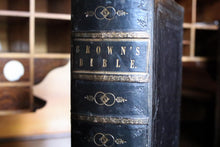 Load image into Gallery viewer, Antique Victorian Family Bible by Rev. John Brown – Leather Bound – Illustrated – Gilt Edges – c.1880