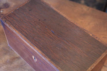 Load image into Gallery viewer, Antique Regency Rosewood Tea Caddy - Boxwood Stringing - 3 Section Tea Box - c.1820