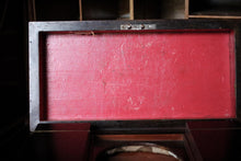 Load image into Gallery viewer, Victorian Antique English Tea Caddy – Sarcophagus Wooden Tea Box With Twin Lidded Compartments – c.1870