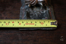Load image into Gallery viewer, Cold-Painted Spelter Bergman Style Figure – Turbaned Pipe Smoker on Carpet Tray