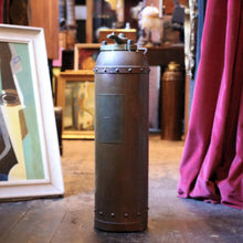 Load image into Gallery viewer, Antique Riveted Copper Fire Extinguisher