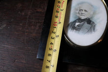 Load image into Gallery viewer, Antique Victorian Gentleman Portrait Photograph – Ebonised Oval Frame – Brass Acorn Hanger – c.1860–1880