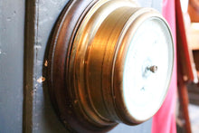 Load image into Gallery viewer, Antique Gamage London Aneroid Barometer – Brass and Wooden Wall Weather Instrument – Working