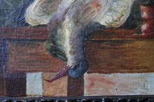 Load image into Gallery viewer, 1926 Signed Oil On Canvas Still Life – Game Bird Fruit & Decanter – Antique Framed Painting
