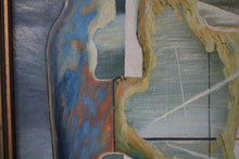 Load image into Gallery viewer, Vintage Surrealist Abstract Oil Painting – In The Style Of John Tunnard – Framed Mid-Century Art
