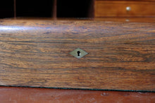 Load image into Gallery viewer, Victorian Coromandel Work Box - Mother Of Pearl & Abalone Inlay - Antique Sewing Jewellery Box - c.1860