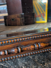 Load image into Gallery viewer, Early 20th Century Oak Bevelled Wall Mirror – Arts & Crafts Geometric Frame – 80.5cm