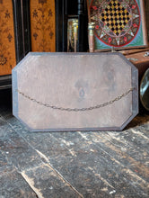 Load image into Gallery viewer, Early 20th Century Oak Bevelled Wall Mirror – Arts & Crafts Geometric Frame – 80.5cm