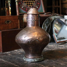 Load image into Gallery viewer, Antique Spanish Copper Water Jug Ewer – Dated 1886 – Large 19th Century Vessel