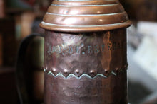 Load image into Gallery viewer, Antique Spanish Copper Water Jug Ewer – Dated 1886 – Large 19th Century Vessel