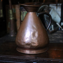 Load image into Gallery viewer, Antique Arts & Crafts Copper Jug - Ebonised Wood Handle - English C.1900 - 29cm