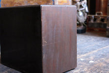 Load image into Gallery viewer, Vintage Wooden Two Drawer Filing Cabinet - Card Index Desktop Storage - Brass Label Holders