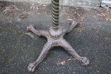 Load image into Gallery viewer, Antique Victorian Adjustable Reading Stand - Brass & Cast Iron Lectern - Music Stand C.1890