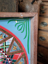 Load image into Gallery viewer, Antique Victorian Reverse Painted Glass Games Board – Chess Draughts – Folk Art c.1900