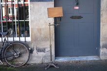 Load image into Gallery viewer, Antique Victorian Adjustable Reading Stand - Brass & Cast Iron Lectern - Music Stand C.1890