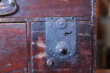 Load image into Gallery viewer, Antique Japanese Kodansu Tansu Chest - Meiji Period Tabletop Cabinet - Drawers & Lock - C.1900
