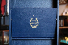 Load image into Gallery viewer, 1930s Rose Morris Viceroy Portable Gramophone - Blue Wind-Up 78 RPM Record Player - Working