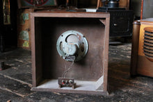 Load image into Gallery viewer, Vintage 1930s Wooden Extension Speaker - Bird & Floral Fretwork - Art Deco Radio Loudspeaker