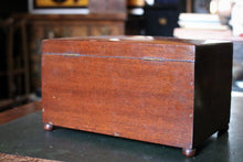 Load image into Gallery viewer, Regency Mahogany Sewing Work Box c.1820 – Georgian Fitted Needlework Jewellery Box