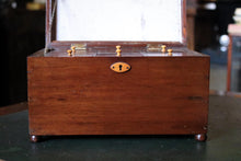Load image into Gallery viewer, Regency Mahogany Sewing Work Box c.1820 – Georgian Fitted Needlework Jewellery Box