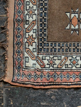 Load image into Gallery viewer, 5'6" x 4'4" Antique Turkish Kars Hand Knotted Wool Rug - Geometric Tribal Design - 168 x 133 cm