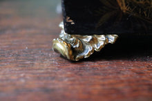 Load image into Gallery viewer, Antique Chinoiserie Black Lacquer Box - Painted Figures - Gilt Metal Feet - c.1900