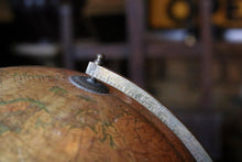 Load image into Gallery viewer, Antique 1920s Geographia 12 Inch Terrestrial Globe - 1925 British World Globe - Ebonised Wooden Stand