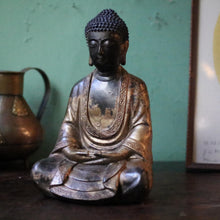 Load image into Gallery viewer, Antique 19th Century Japanese Bronze Buddha - Gilt Amida Nyorai - Meiji Period Buddhist Sculpture