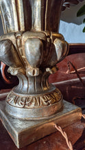 Load image into Gallery viewer, Italian Neoclassical Carved Silver Gilt Urn Table Lamp
