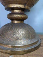 Load image into Gallery viewer, Large Gold Gilt Indian Brass Ewer With Cobras
