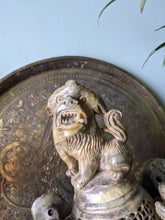 Load image into Gallery viewer, Antique Carved Chinese Soapstone Incense Burner With Foo Dogs
