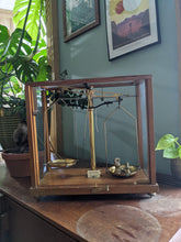 Load image into Gallery viewer, Antique Brass Encased Chemists Scales
