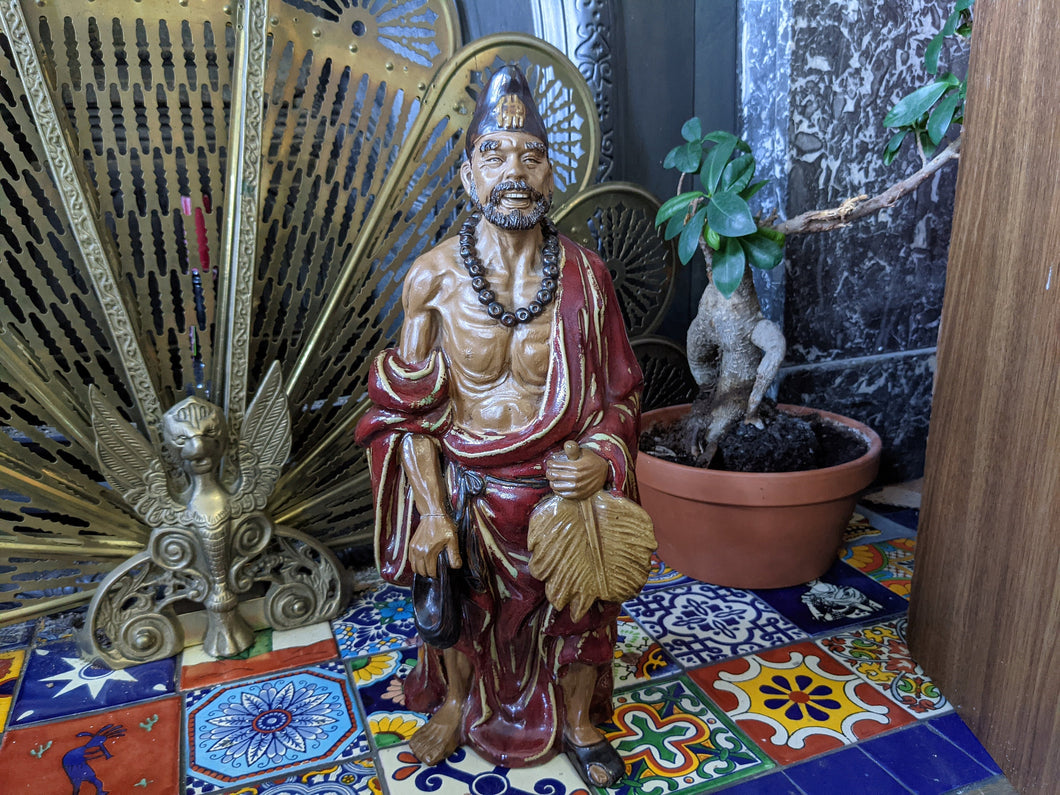 Vintage glazed Chinese Buddha Statue