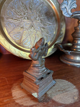 Load image into Gallery viewer, Small Indian Bronze Statue of Hindu Deity Ganesh
