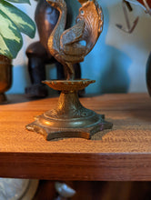 Load image into Gallery viewer, Antique Indian Bronze Hamsa Bird Candle Stick
