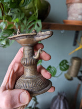 Load image into Gallery viewer, Antique Indian Bronze Diya Oil Lamp
