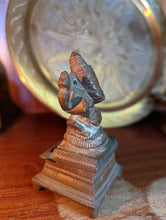 Load image into Gallery viewer, Small Indian Bronze Statue of Hindu Deity Ganesh
