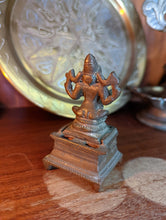 Load image into Gallery viewer, Small Indian Bronze Statue of Hindu Deity Ganesh
